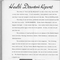 Stickney Township Health District Annual Report- April 1st 1958 to March 31
