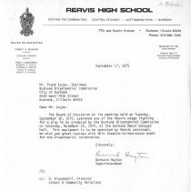 Letter from Reavis to Burbank Bicentennial Commission - American Kaleidosco