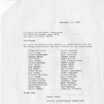 Letters to Illinois Bicentennial Commision