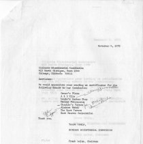 Letters to Illinois Bicentennial Commision