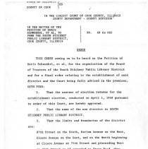 Circuit Court Decision to sanction a South Stickney Public Library District