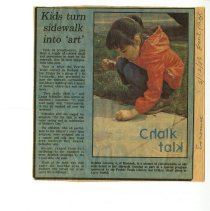 Newspaper Clipping: Sidewalk Chalk Feature (Economist, May 12 1983)