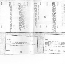 Photocopies from "Vertical File" Street Name Card Catalog