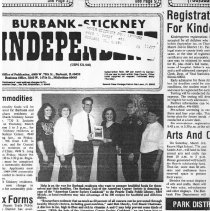 "American Cancer Society Cookbook" Newspaper Clipping