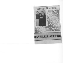 Meals on Wheels Donation Newspaper Clipping
