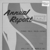 Stickney Public Health District Annual Report: 41/1971-3/31/1972