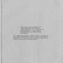 Stickney Township Health District Annual Report: 1957-1958