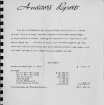 Stickney Township Health District Annual Report 1956-1957