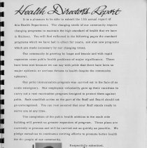 Stickney Township Health District Annual Report 1956-1957