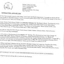 Burbank Cultural Art League - January 2014 Newsletter