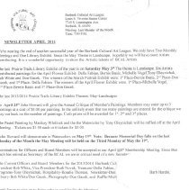 Burbank Cultural Art League - April 2014 Newsletter