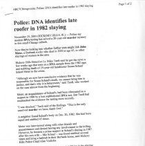 "DNA Identifies Late Roofer in 1982 Slayings" article