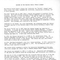 History of the Prairie Trails Public Library