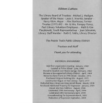 PTPLD 2002 Dedication Ceremony Booklet