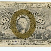 US 50 cent note 1863