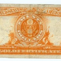 US $20 Gold Certificate 1922