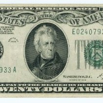US $20 Federal Reserve note 1928