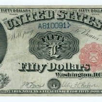 US $50 note 1880