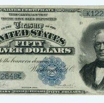 US $50 silver certificate 1891