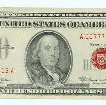 US $100 note 1966
