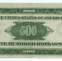 US $500 note 1934
