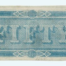 Confederate $50 note 1864