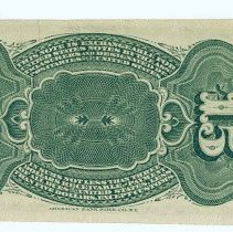 US 15 cent note 1863