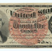 US 25 cent note 1863