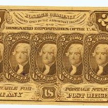 US 25 cent postage note 1862