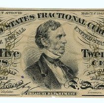 US 25 cent note 1863