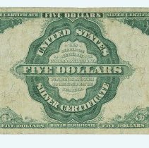 US $5 Silver Certificate 1891