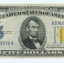 US $5 Silver Certificate 1934