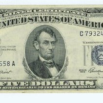 US $5 Silver Certificate 1953