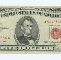 US $5 note 1963