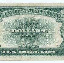 US $10 note 1923