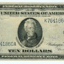 US $10 Federal Reserve note 1914