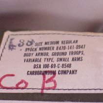 Small Label and marks