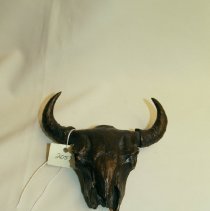 Bronze Buffalo Skull