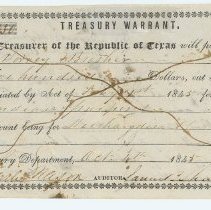 Treasury Warrant 1845