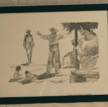 "Texas" pencil drawing