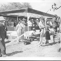 L. G. Phares at President Roosevelt's visit to Texas A&M College