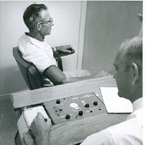 Charlie Neel and unidentified man