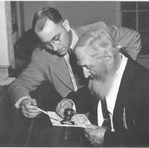 Retired John Hughes with Bureau of Identification and Records