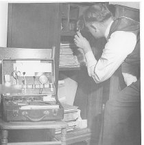 Examining safe, Latent Fingerprint Section, BIR