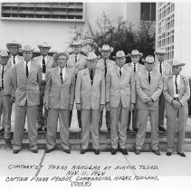 Company E, Texas Rangers, in Austin