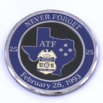 ATF Challenge Coin commemorating the 25th Anniversary of Operation Trojan Horse, Waco, 2/28/1993