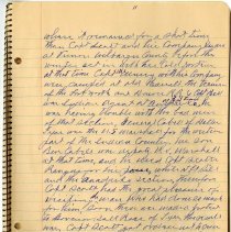 Captain J. A. Brooks handwritten spiral-bound notebook