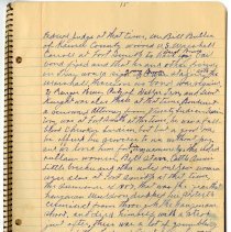 Captain J. A. Brooks handwritten spiral-bound notebook