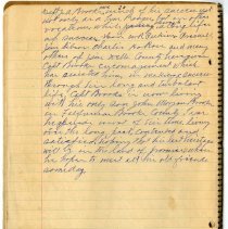 Captain J. A. Brooks handwritten spiral-bound notebook