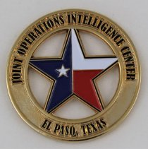 Joint Operations Intelligence Center, El Paso, Texas Challenge Coin